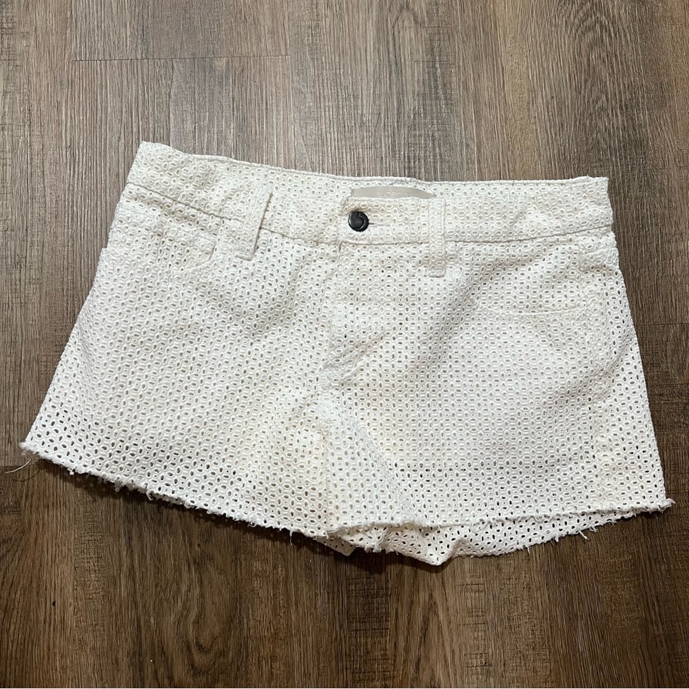 Joe’s Jeans White Eyelet Shorts Summer Classic Vacation